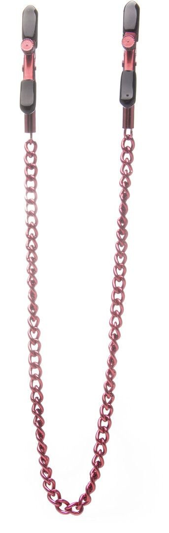 Ouch! by Shots verstelbare tepelklemmen rood ketting