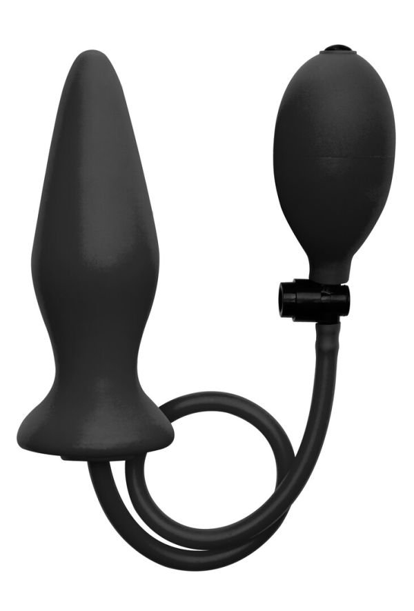 Ouch! Zacht Siliconen Opblaasbare Buttplug