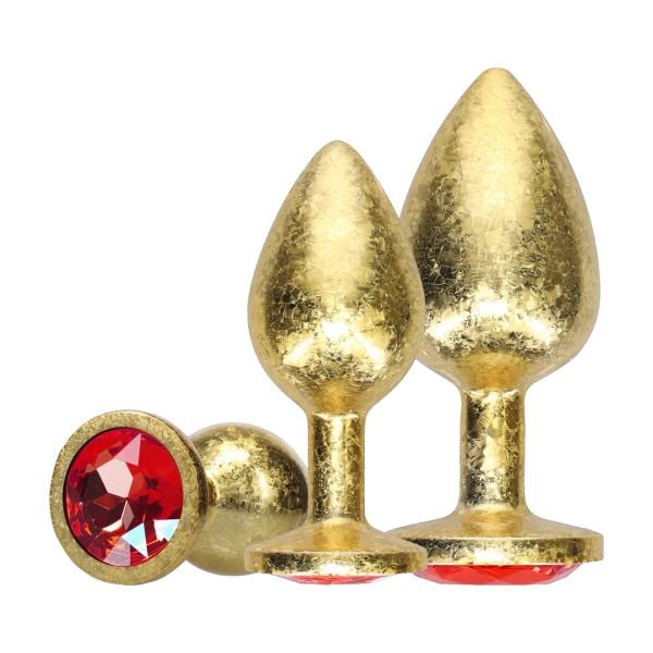 Ouch! Milan Collectie Gouden Metalen Plug Set 3-Delig