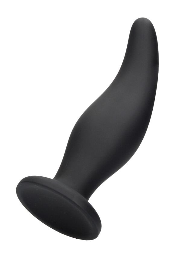 Ouch! Curve Siliconen Anale Plug Zuignap