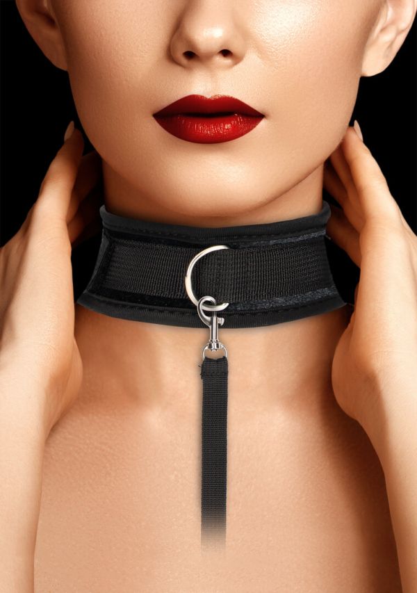 Ouch! Fluwelen Verstelbare Halsband Lijn 120 cm