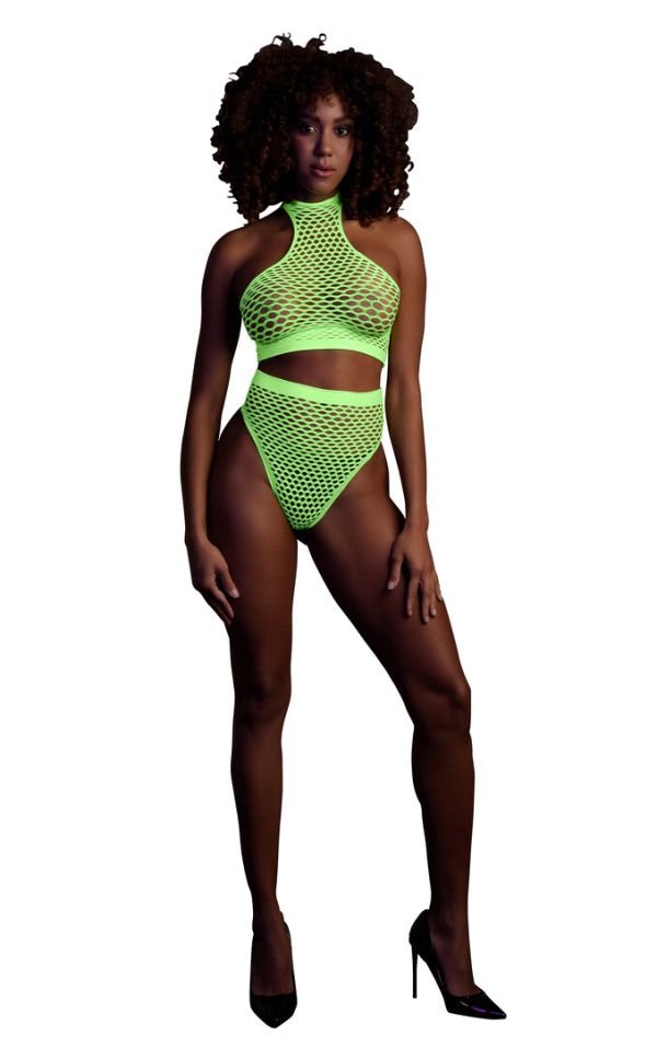 Ouch! coltrui crop en hoog-taille panty