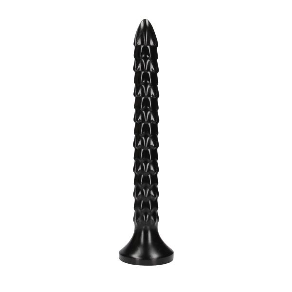 Ouch! Geschaalde anale slang 30 cm getextureerde dildo