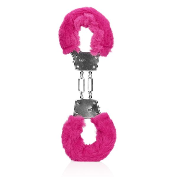 Ouch! metalen handboeien met roze pluche
