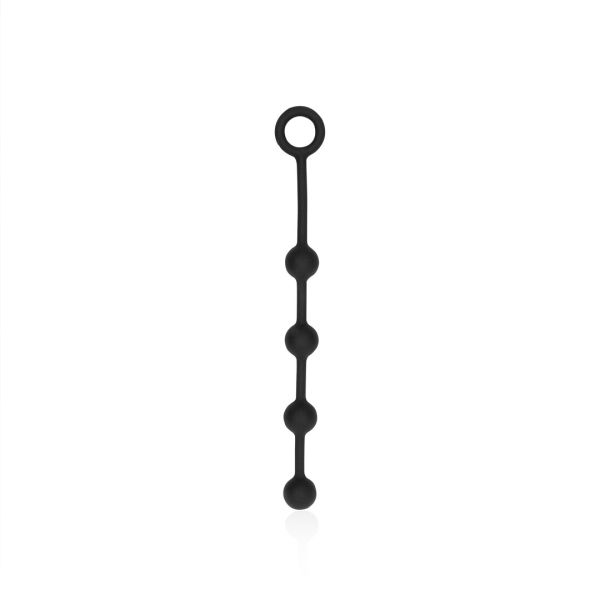Ouch! Klein Siliconen Anal Beads met Retrievalring