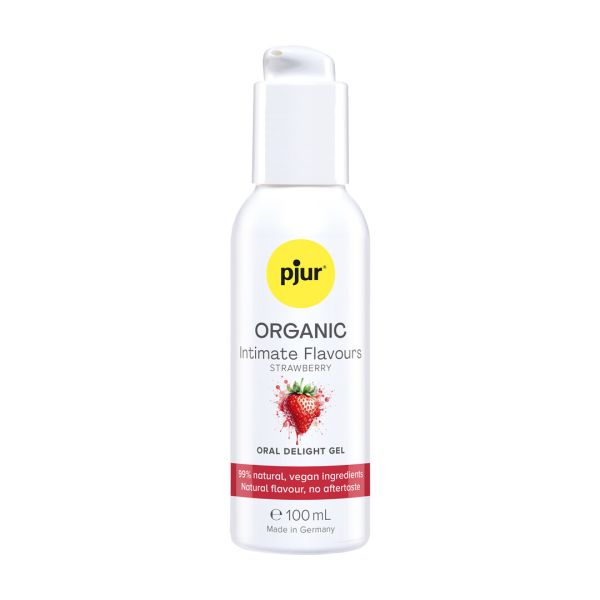 Pjur Organic aardbeien smaak oral gel 100ml