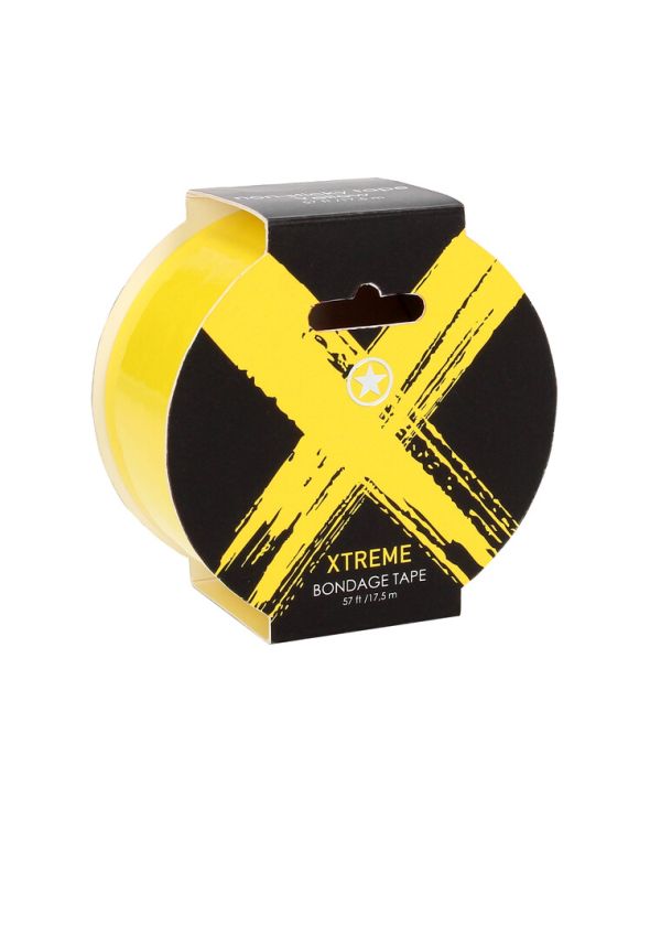 Ouch! Xtreme geel bondagetape, 17,5 meter PVC