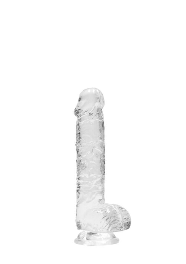 RealRock by Shots Crystal Clear Dildo Transparant 15cm
