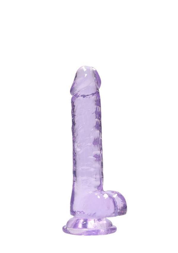 RealRock Paarse Realistische Dildo met Textuur Schacht