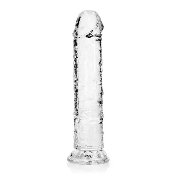 RealRock Doorzichtige Rechte dildo 20cm Kijken