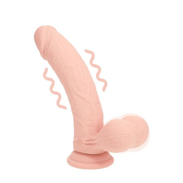 RealRock Curved Vibrator with Weighted Balls, 18 cm