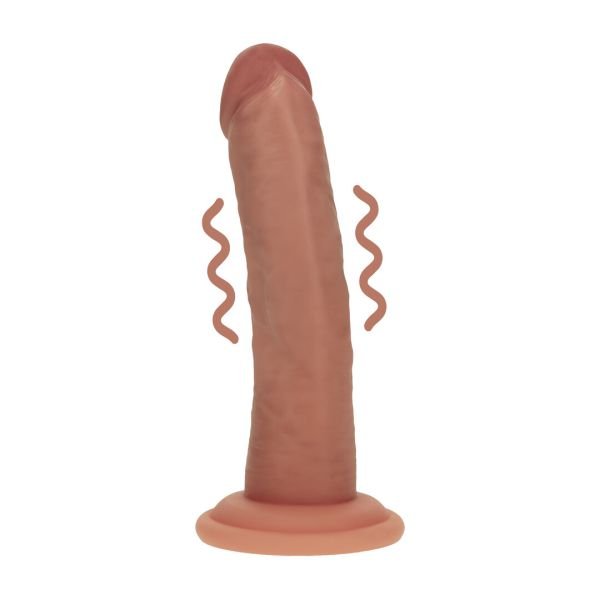 RealRock Dual-Layer Curved Vibrator with Flexible Core, 16 cm