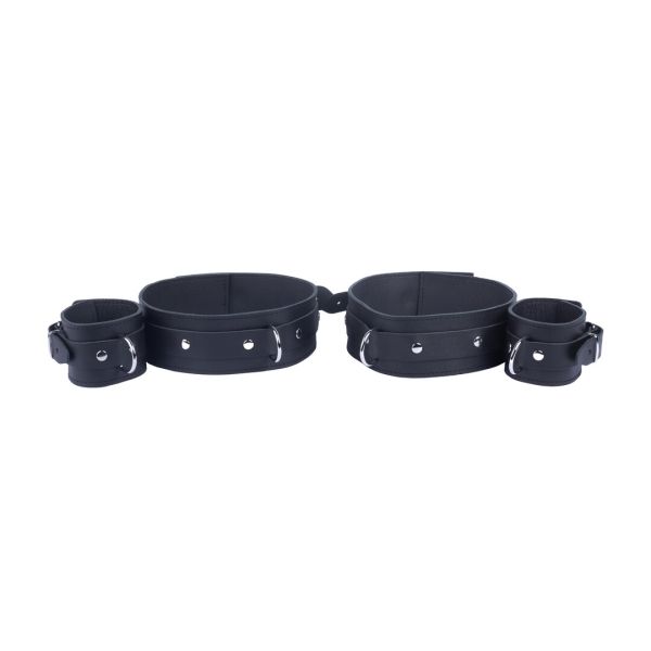 Red Leather dij- en enkel leg restraints