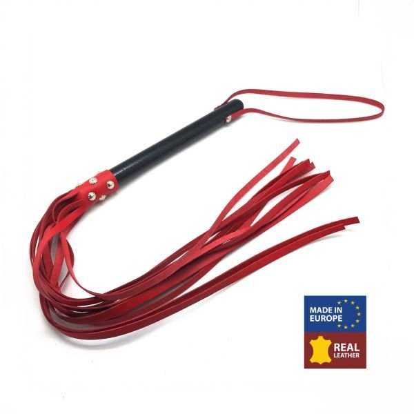 Red Leather Wooden Martinet Rood versie 78cm