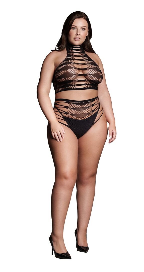 Le Désir Carpo Patroon Croptop en Briefs