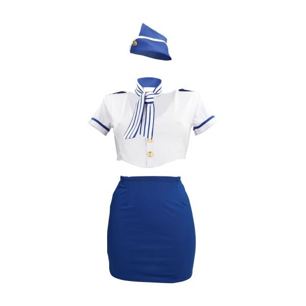 S-Line Stewardess Kostuum Vluchtklaar