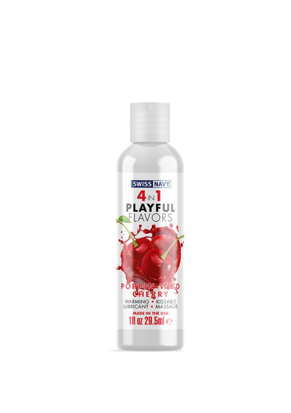 Swiss Navy 4-in-1 speelse smaken kers 29.5ml