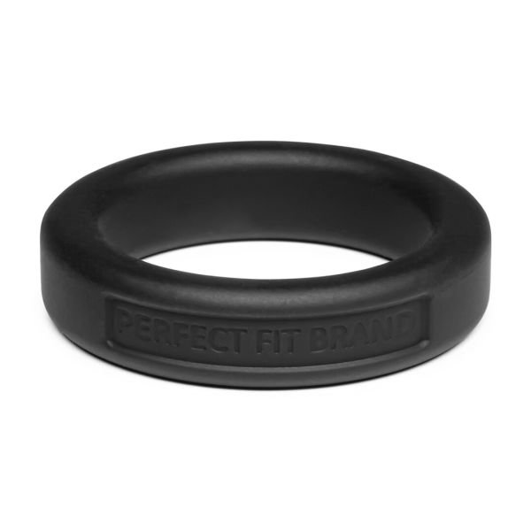 PerfectFitBrand Zwart Hefty Siliconen Cockring