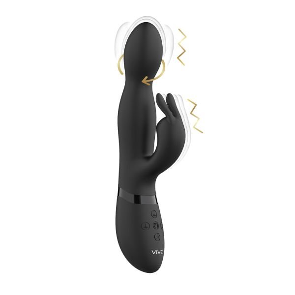 VIVE Niva Roterend G-Plek Rabbit Vibrator, Zwart