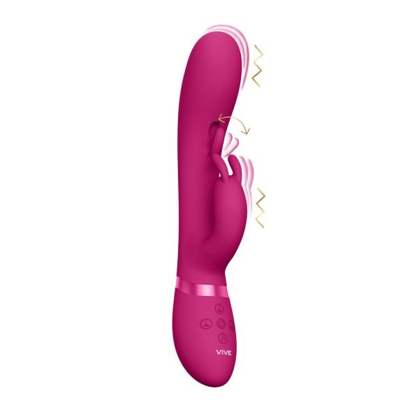 VIVE Tama Wave Motion G-Plek Rabbit Vibrator, Roze