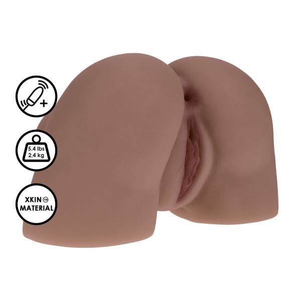 XKIN Bodyforms Dual Entry Vibrating, 2.4kg Brown