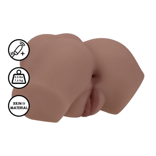 XKIN Bodyforms Dual Entry Vibrating, 1.6kg Brown