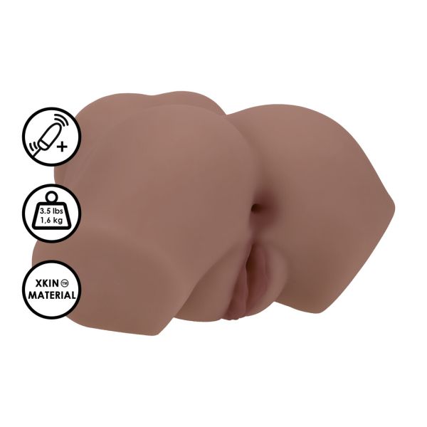 XKIN Bodyforms Dual Entry Vibrating, 1.6kg Brown
